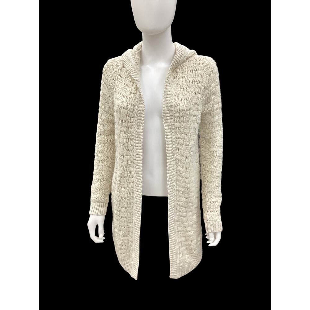 Sleeping On Snow For Anthropologie Open Cardigan Women’s SZ XS Knit Hoodie Beige